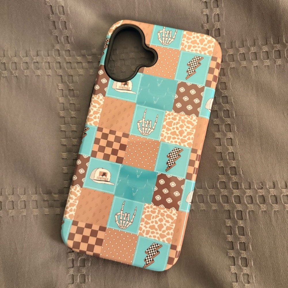 iPhone 16 PLUS Western Patchwork MagSafe Case